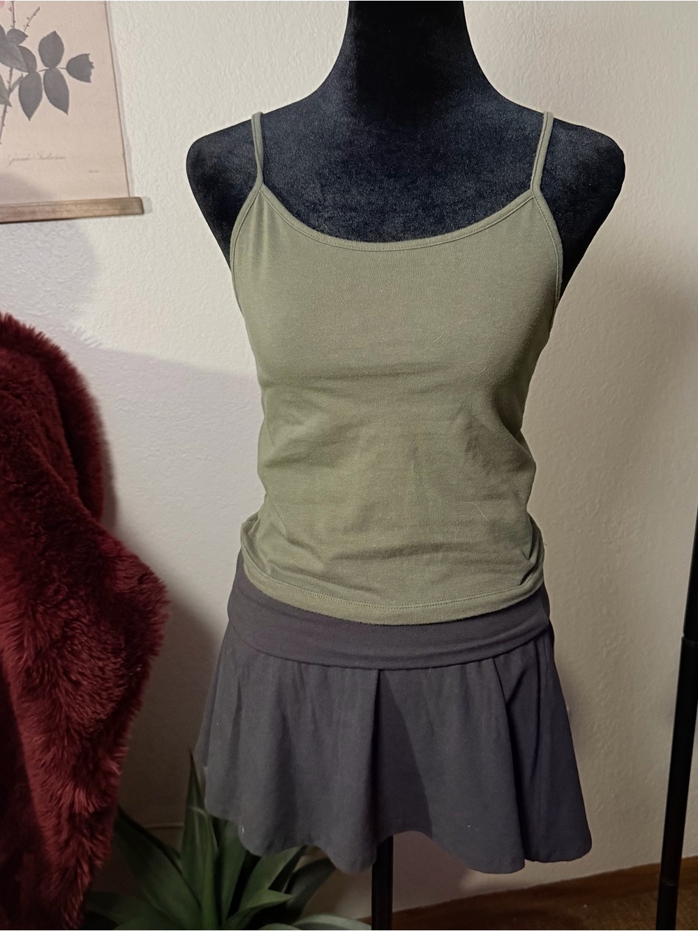 Olive Green Tank Top